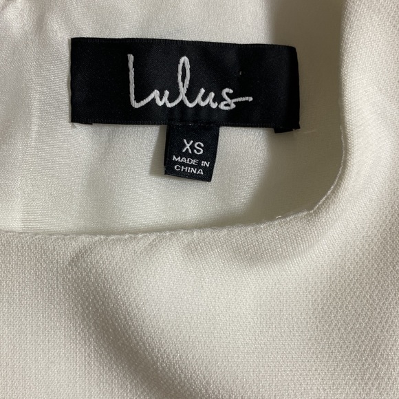 Lulu's Sleeveless Cocktail Dress Size XS Off White Party Evening Mini NWT‎ - Picture 8 of 9